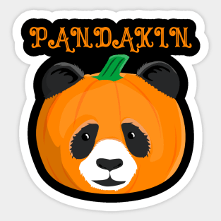 Cute Pandakin Halloween Motives Sticker